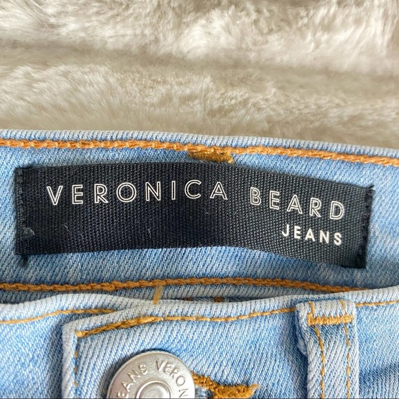 Veronica Beard High Rise Kick Flare Crop Jeans - Picture 9 of 12